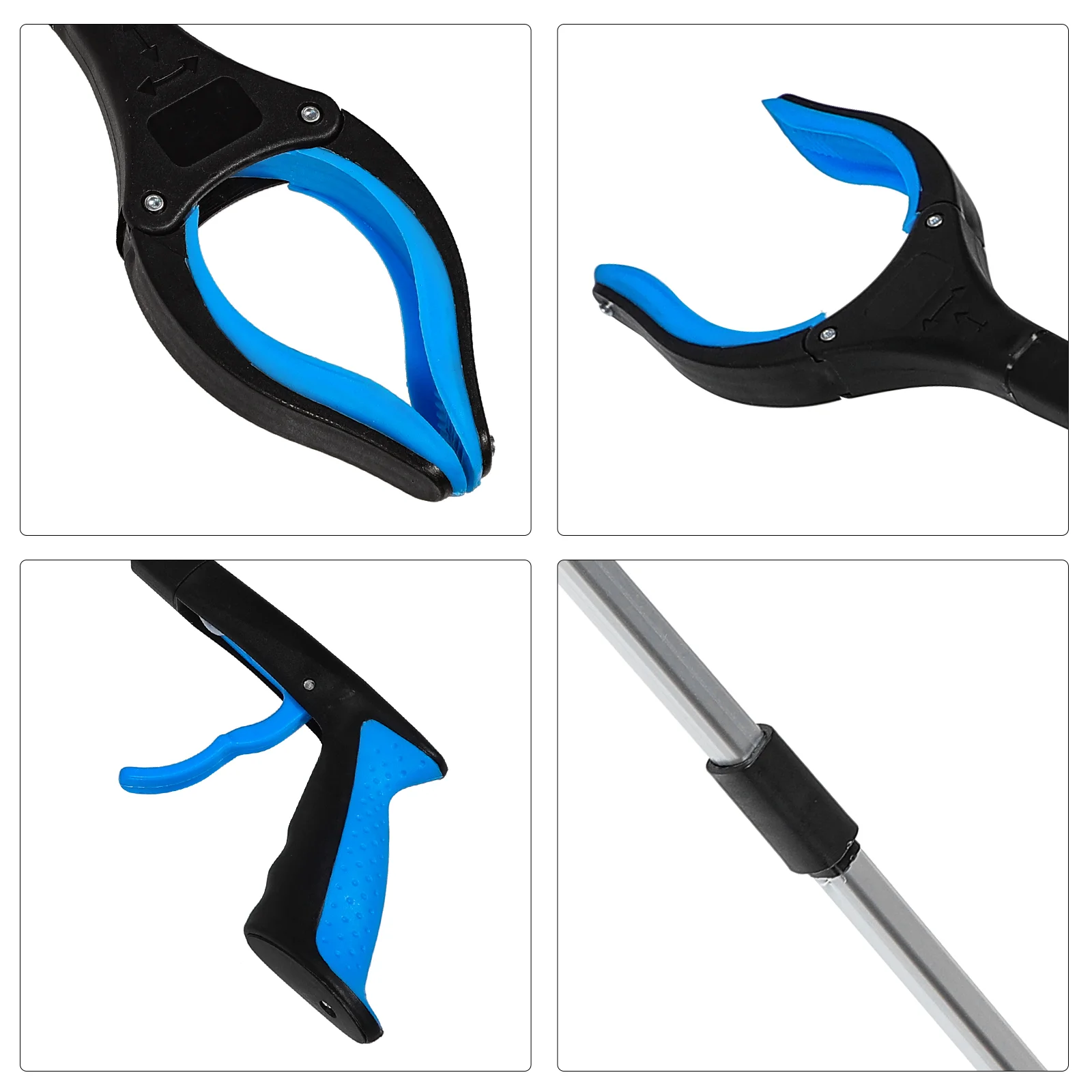 Folding Trash Can Grabber Tool Quick Litter Clip Picker Upper Heavy Duty Clamps Jigs
