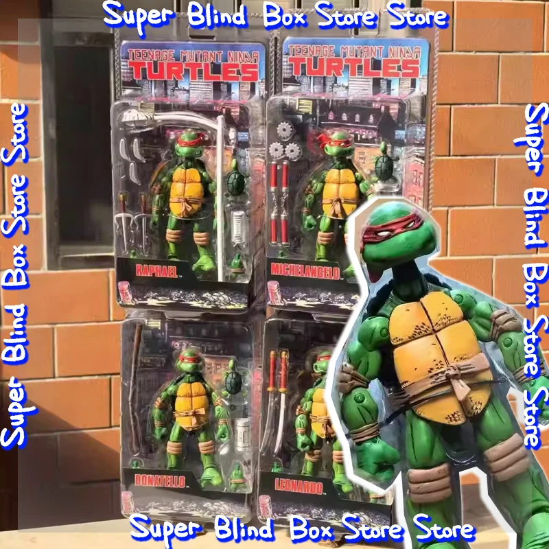 NECA Tortues Ninja Leonardo & Donatello – Série Animée – Figurines Neuves