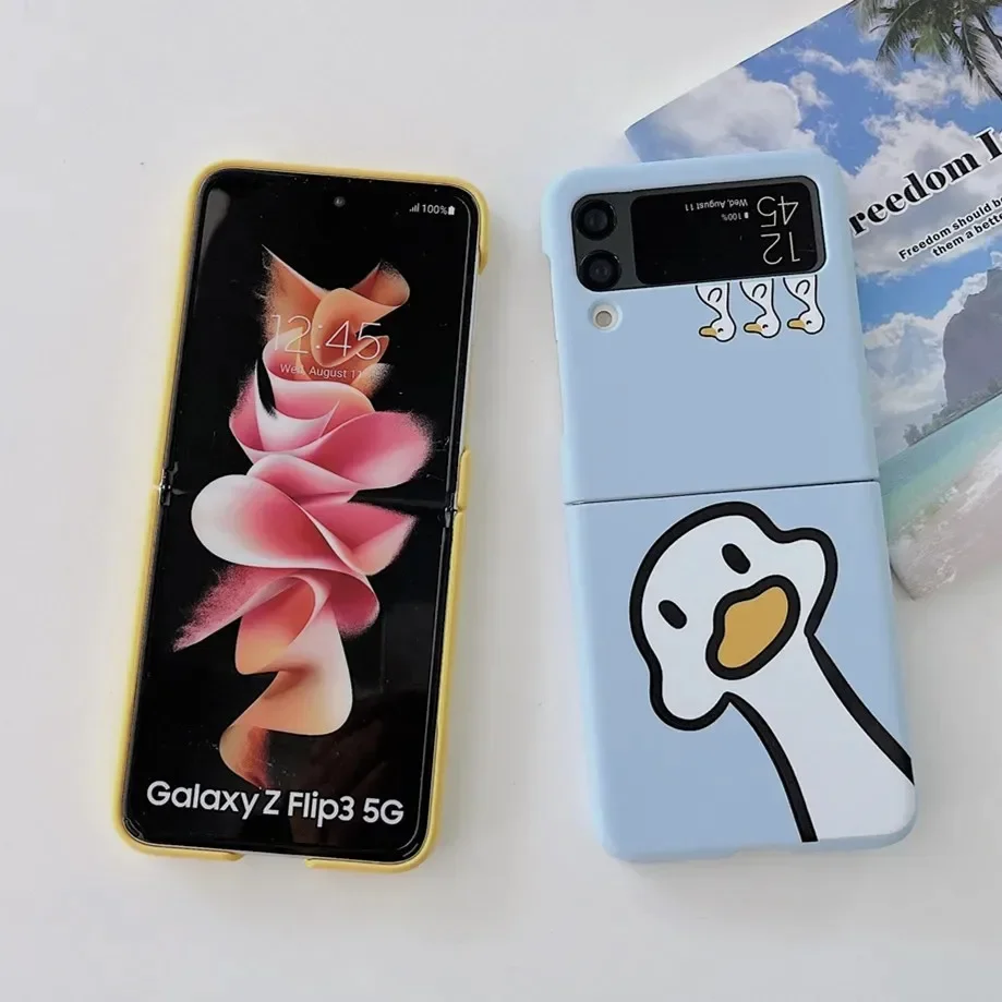 Cartoon Cat and Dog Pattern Shockproof Case with Cute Duck Design