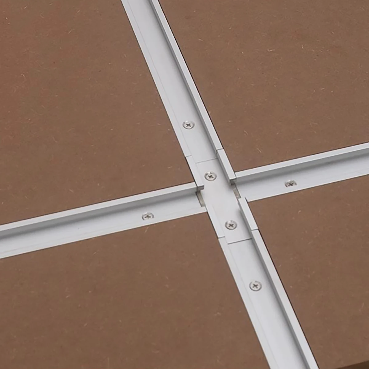 T-Track Intersection Slot Woodworking Chute T Slot Cross Connector Track Miter Gauge Guide Rail Predrilled Mounting Holes