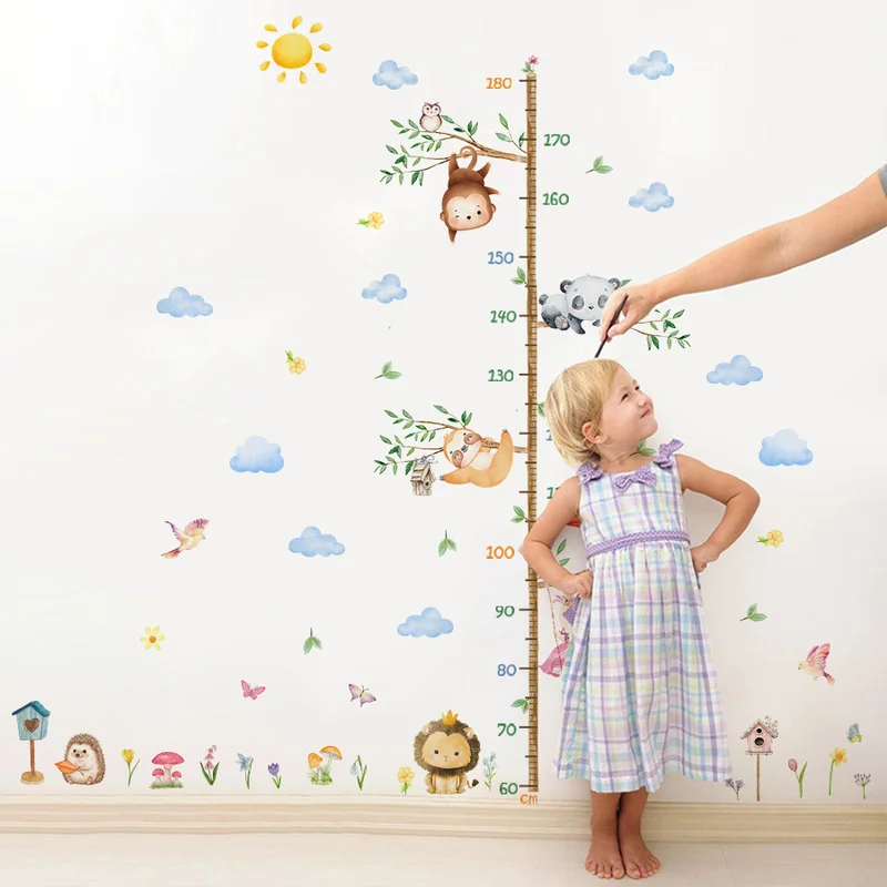 Large Jungle Animal Growth Chart 3