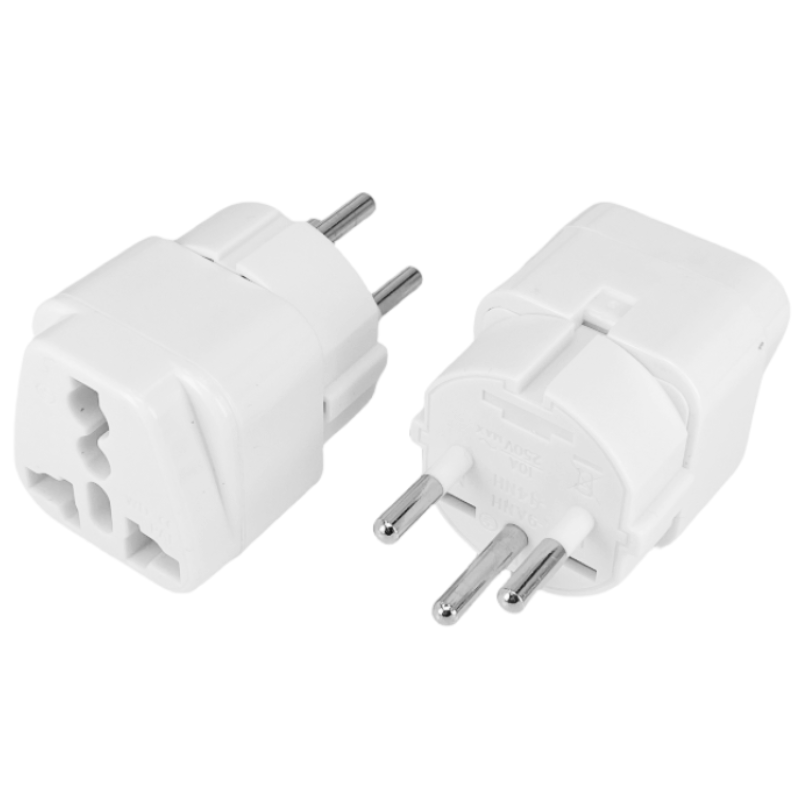 Universal Black Copper 10A 250V EU US UK AU japan swiss germany france to Israel Egypt Pakistan adapter plug Type H