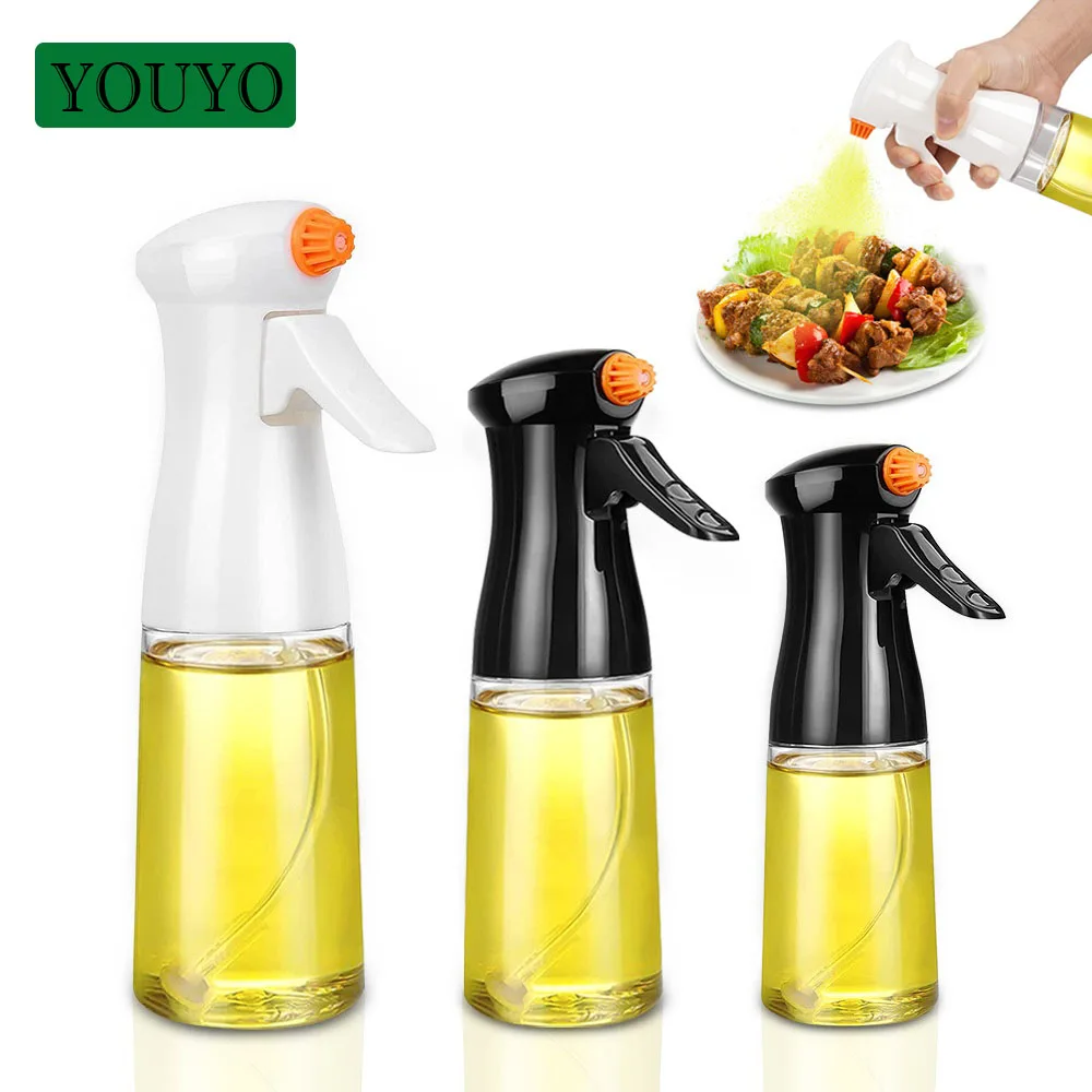 200ML Upgrade Oil Spray Bottle Cooking Baking Kitchen Oil Sprayer