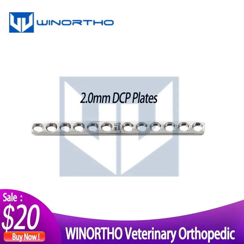 

2.0mm dcp compression bone plate veterinary orthopedic instruments pet animal surgical winortho