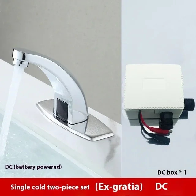 ก๊อกน้ำปรับมุมได้สำหรับบ้าน เครื่องปั่นในครัว ก๊อกน้ำอ่างล้างจานอัตโนมัติแบบอินฟราเรด ติดตั้งฟรี เซ็นเซอร์แบบเหนี่ยวนำสำหรับโถสุขภัณฑ์ 5