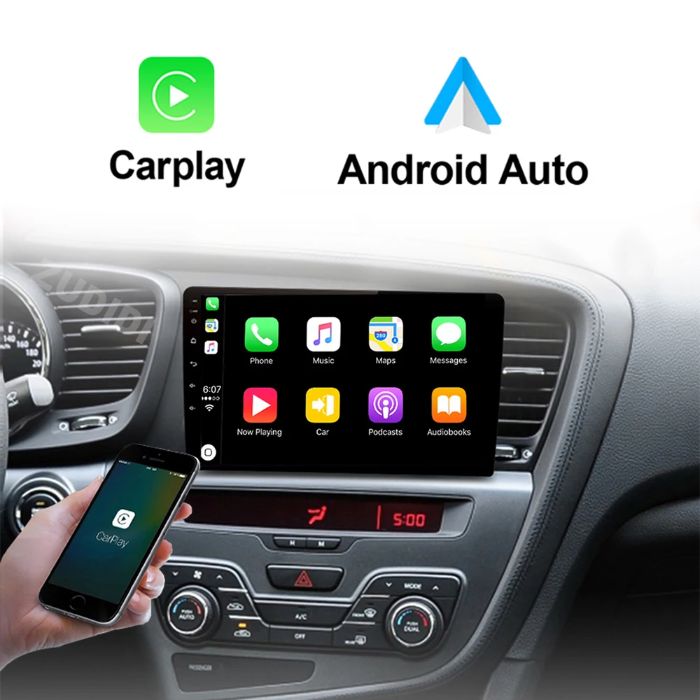 Android 16 Radio del coche 4G + WIFI Carplay para KIA Optima K5 2013-2015 GPS Navi reproductor Multimedia estéreo QLED Carplay HU 2din DVD 3