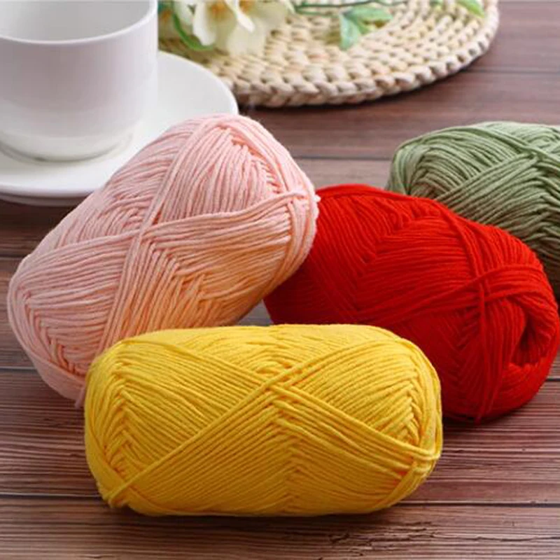 10Pcs Milk Cotton Knitting Yarn Soft Warm Yarn for Hand Knitting worsted crochet threads wool line for handmade 4