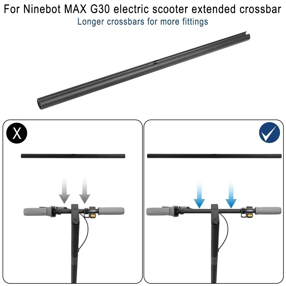 Erweiterter Lenker aus Aluminiumlegierung für Ninebot Max G30 Elektroroller, Griff, Tasche, Barhalter, Ersatz für Reparaturzubehör – Detail 6