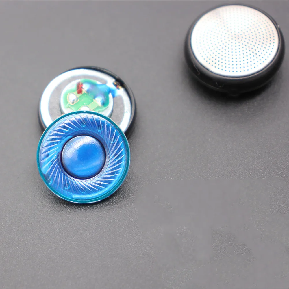 1Pair Earphones Speaker unit PET Blue Diamond