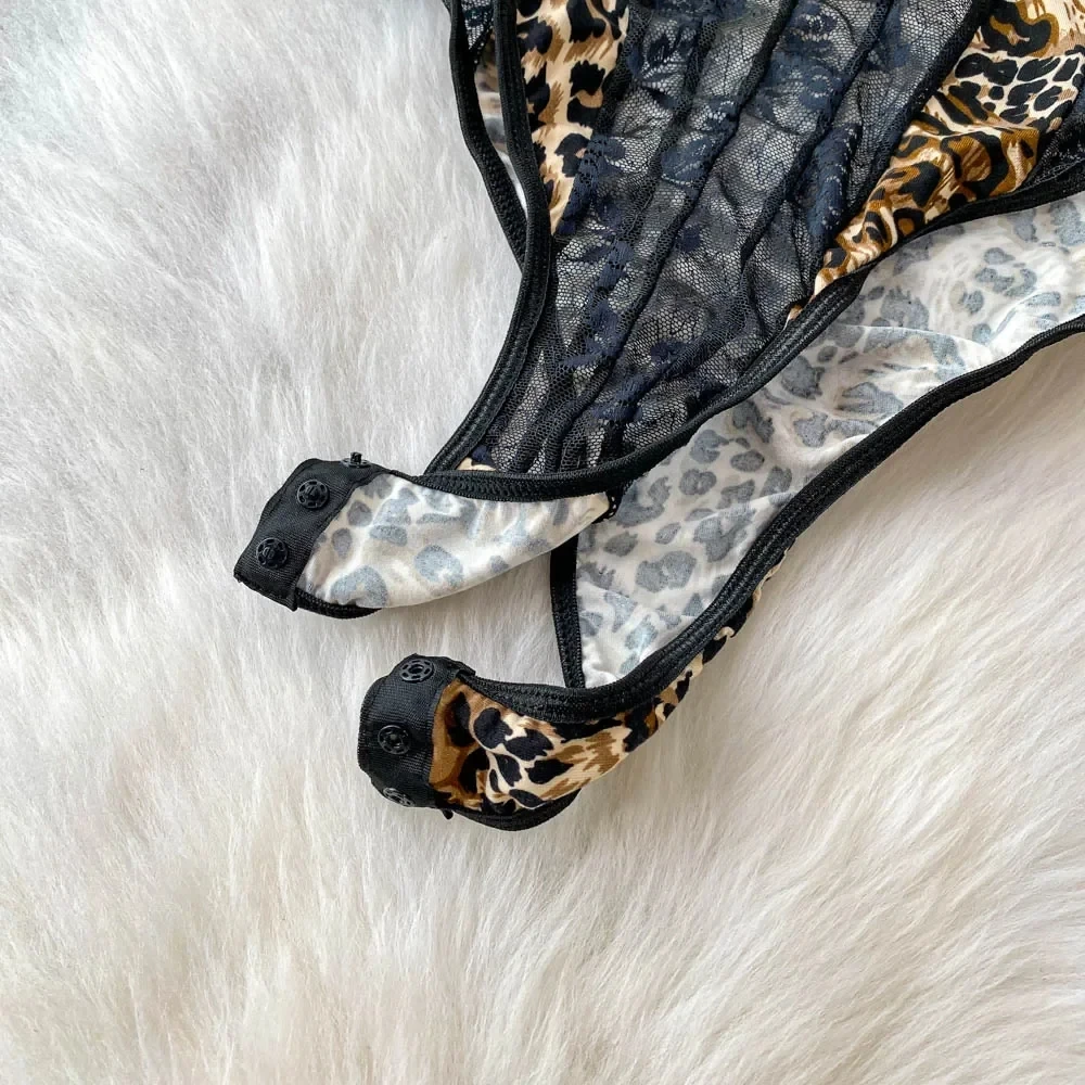 slim silhouette with lace and print contrast