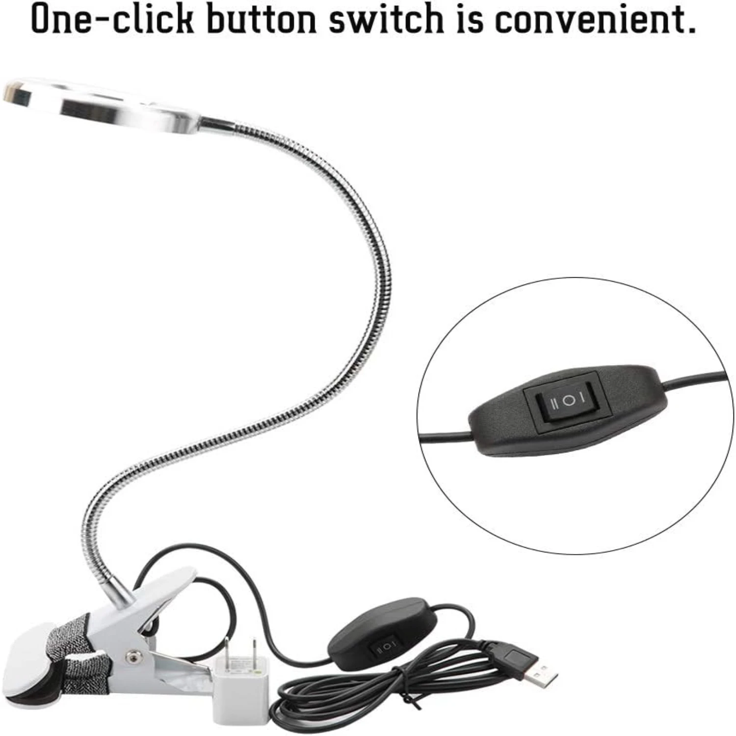 Professional versatile portable LED clip lamp for perfect illumination solution. Stylish and ideal for hobbyists, beauty salon,