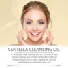 Centella Asiatica Light Cleansing Oil for Sensitive Skin Refreshing and Gentle Cleansing Facial ,Eye and Lip Makeup Remover 3