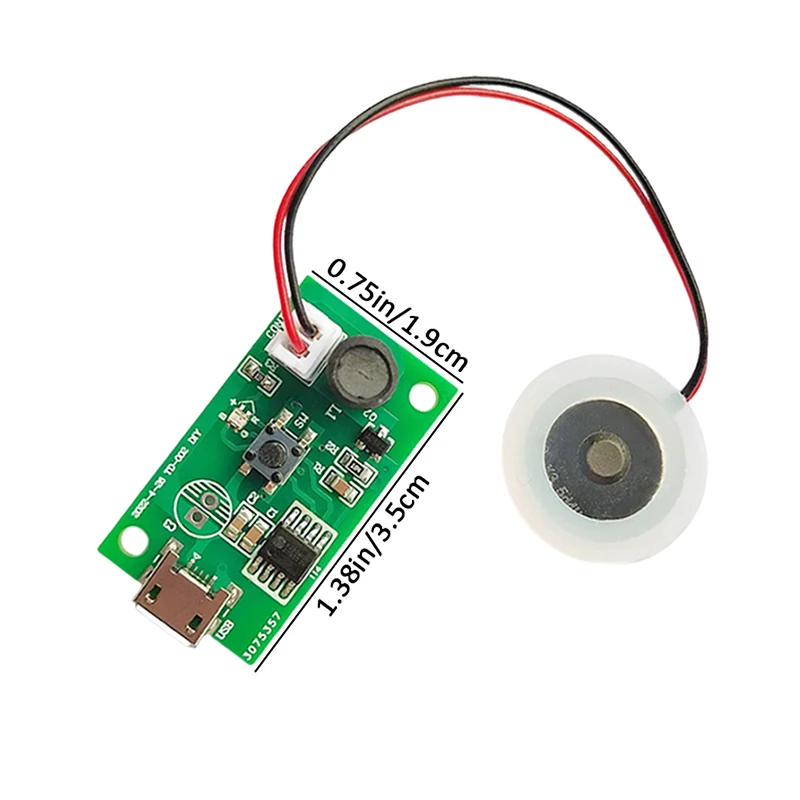 다채로운 빛 USB 가습기 분무 모듈, USB 미니 가습기, DIY 키트, 미스트 메이커, 드라이버 회로 기판, 안개