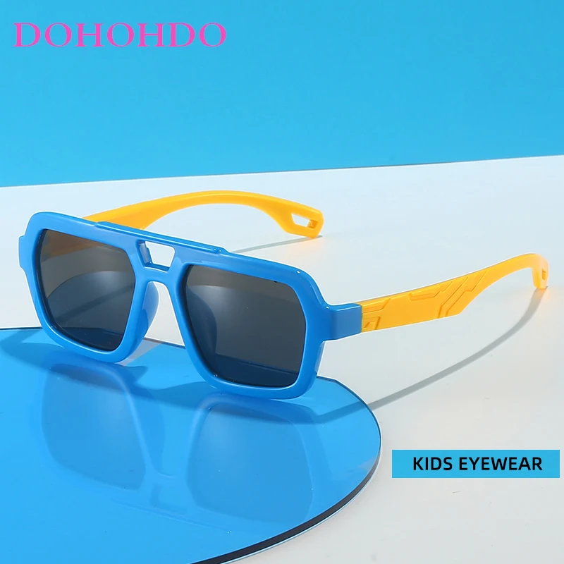 

New Classical Square Kids Sunglasses Baby Boy Girl Festival Sun Glasses Fashion Punk Children Eyeglasses Shades UV400 Oculos Sol