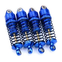 4pcs Metal Simulation Front & Rear Shock Absorption Upgrade Parts (4pcs blue)