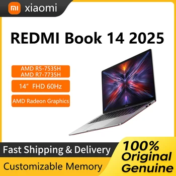 2025 Xiaomi REDMI Book 14 Laptop 14 Inch FHD 60Hz Screen Netbook AMD Ryzen R5-7535H 16GB 512GB Notebook With AMD Radeon Graphics 1