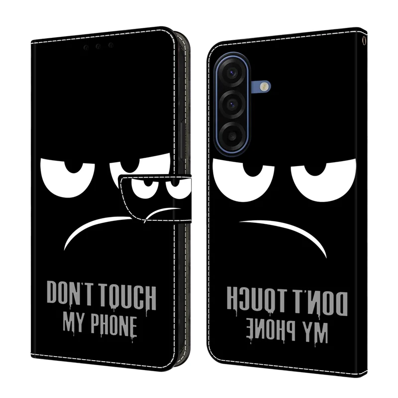 Elegant Leather Flip Wallet Phone Case with Magnetic Stand - Cute Design
