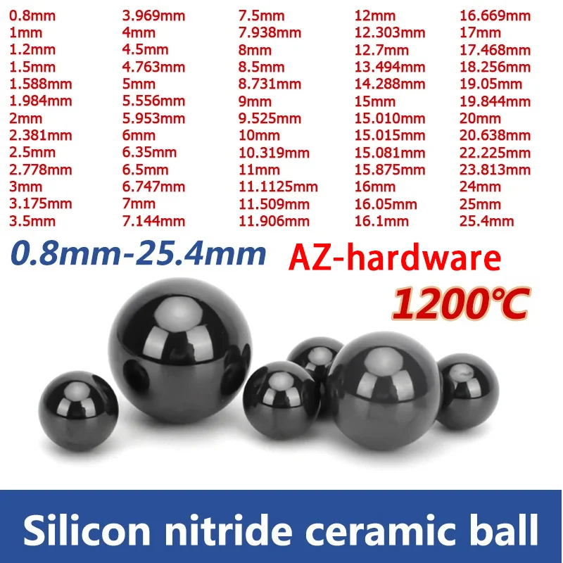 G5 diameter 0.8-16.1mm silicon nitride Si3N4 ceramic bearing balls 1/5/10/50pcs