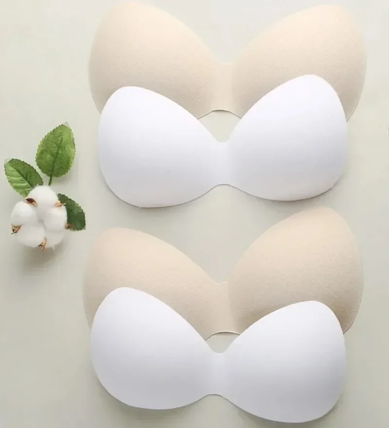 1Pair Women Summer Swimsuit Padding Inserts Sponge Foam Bra Pads Chest ...