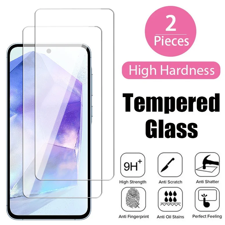 

2Pcs 10D Full Protective Glass For Samsung Galaxy S23 FE S24 Plus Ultra Tempered Screen Protector A05 A15 A25 A35 A55 Glass Film