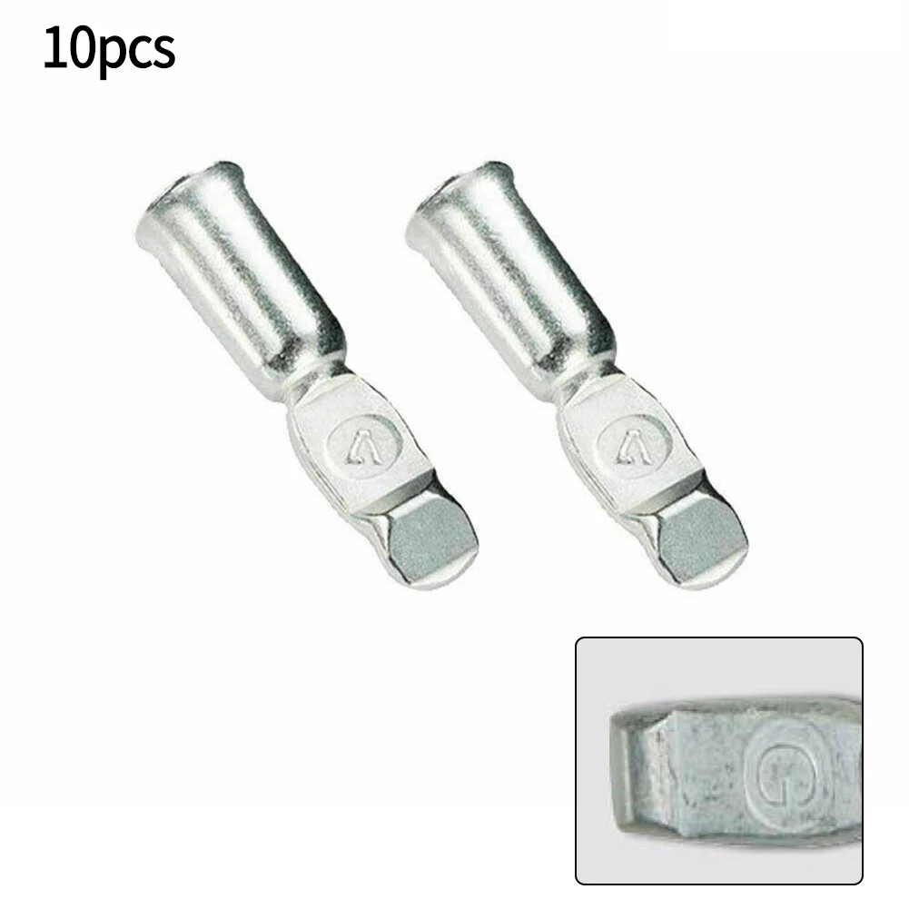 

10Pcs Cable Terminal For Anderson Plug Contacts Pins Lugs Terminals 50A Connectors 12AWG 600V For Battery Connections Forklifts