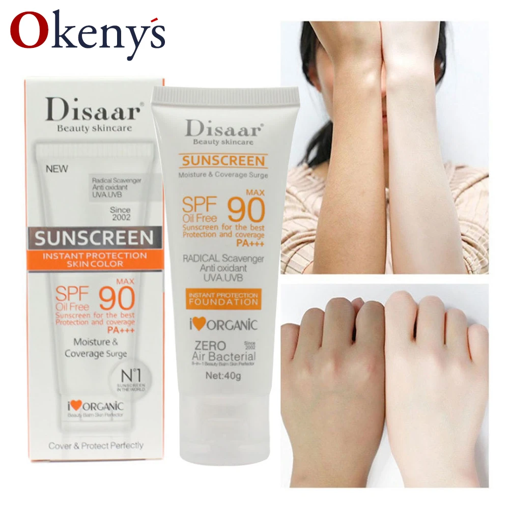 Disaar Sunscreen Cream Spf 90 ++ Moisturizing Skin Protect Sunblock 80g