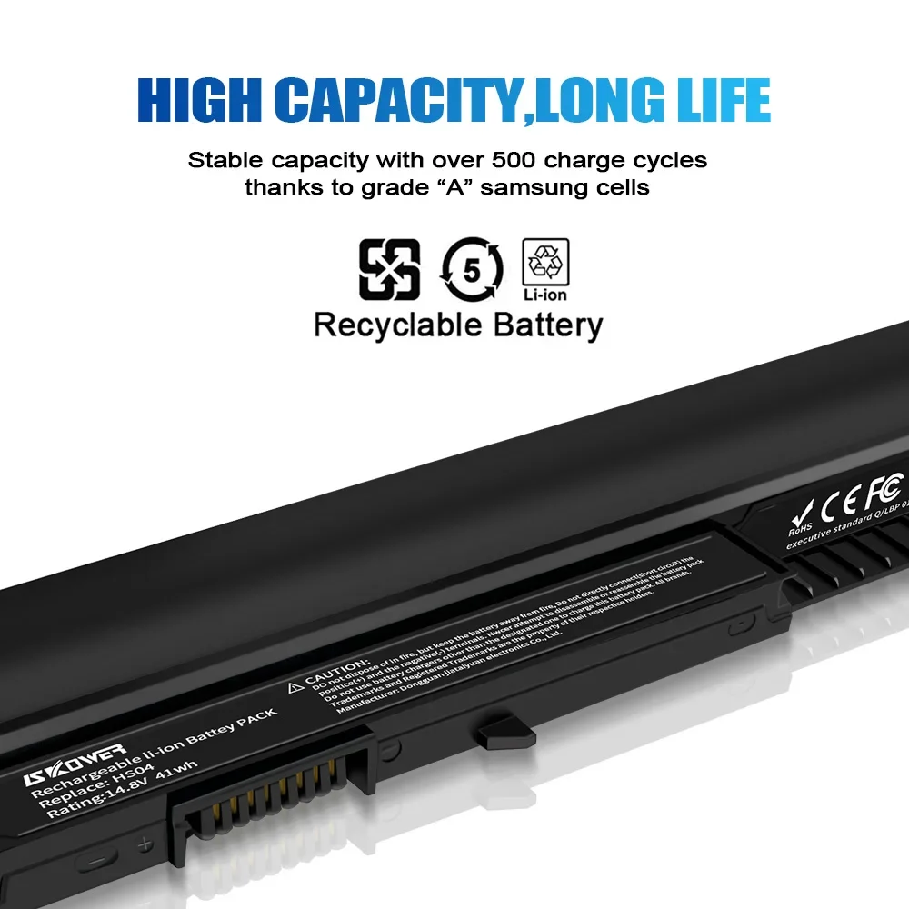 Фото Аккумулятор для ноутбука HS04 для HP 240 245 250 255 G4, деталь для замены HS03, деталь для ноутбука 807611-831 807957-001 №4
