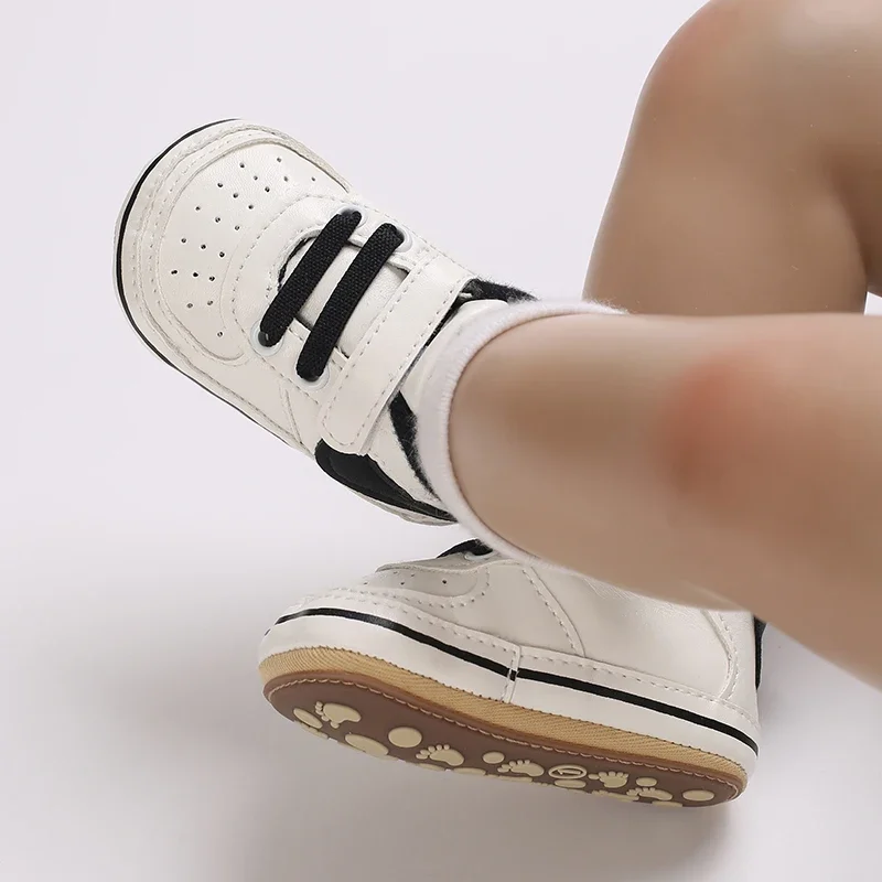 0-18M Fashion Classic Boys and Girls' Shoes Spring and Autumn Rubber Sole Anti slip Casual Sports Shoes First Walking Shoe 6