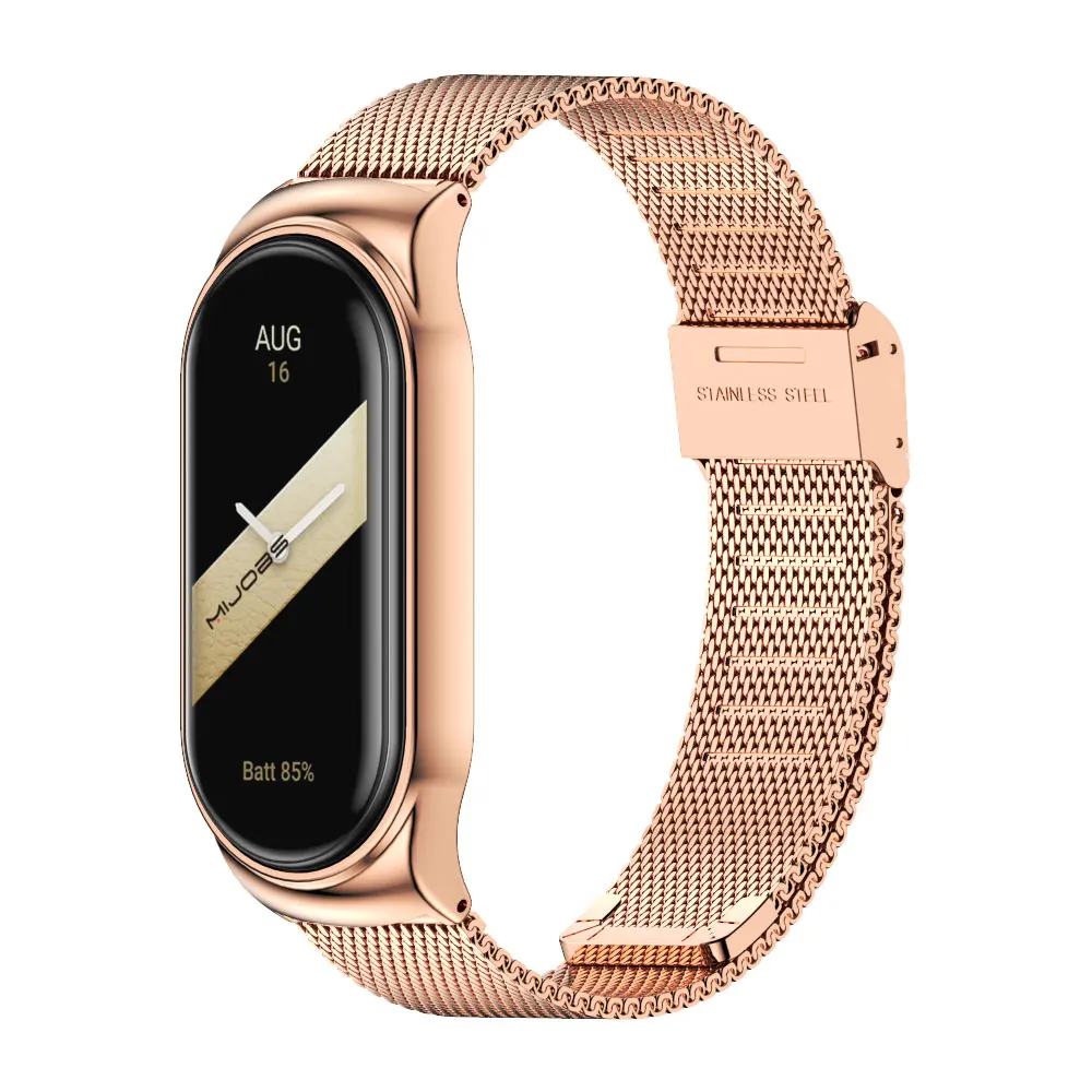 Elegant Stainless Steel Metal Strap Bracelet