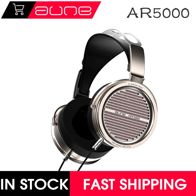 オリジナル Aune AR5000 フルサイズ オープンバック ヘッドフォン MLD