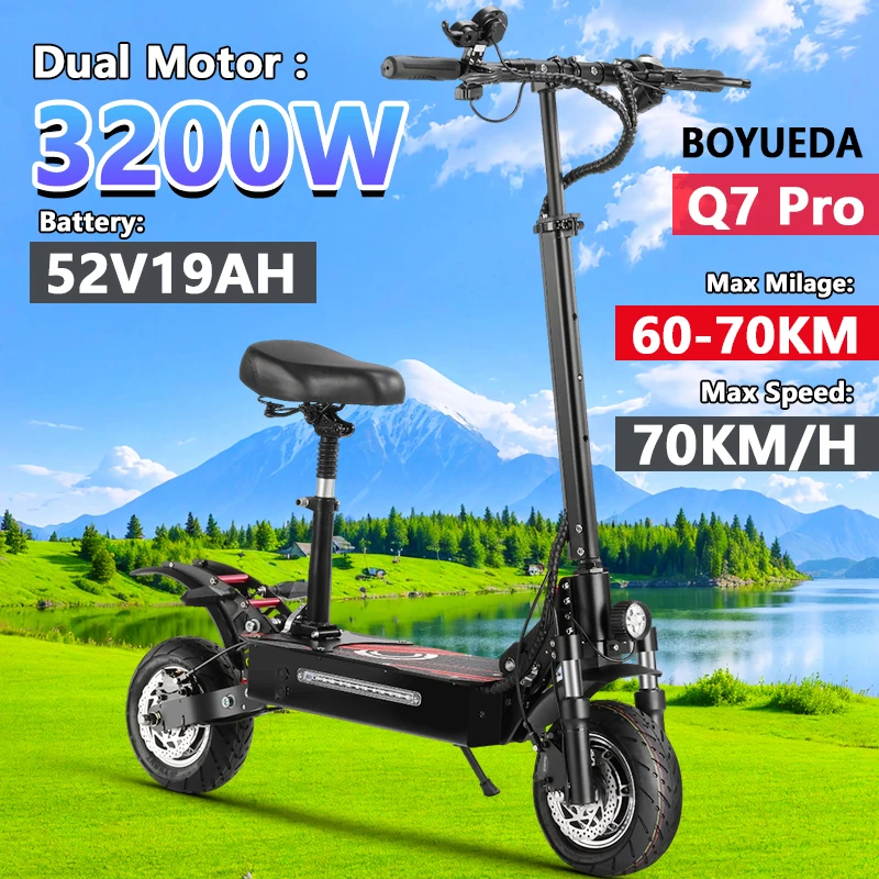 BOYUEDAQ7ProEScooters3200WDualMotor52V19AhHydraulicOilBrakeElectricScooterWiden10"Anti-slipTireScootersElectric-AliExpress18