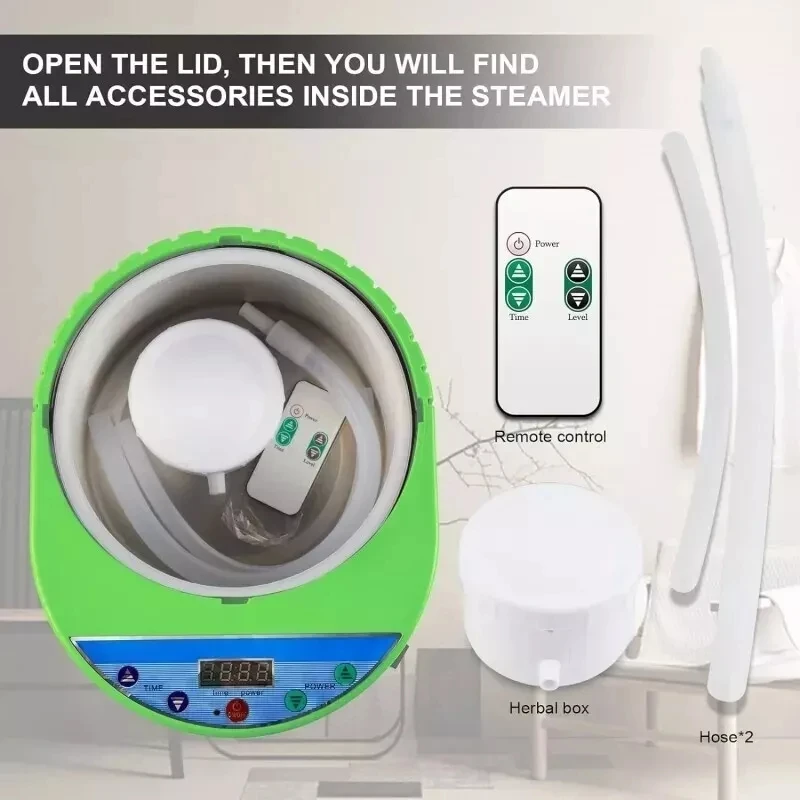4L 2000W Sauna Steam Generator Portable Sauna Steamer with Remote Control Sauna Pot 6