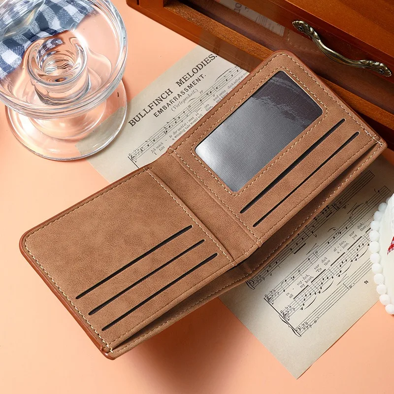 2026 Premium Men's Soft Leather Zipper Wallet with Dollar Clip - Lightweight and Sleek Design