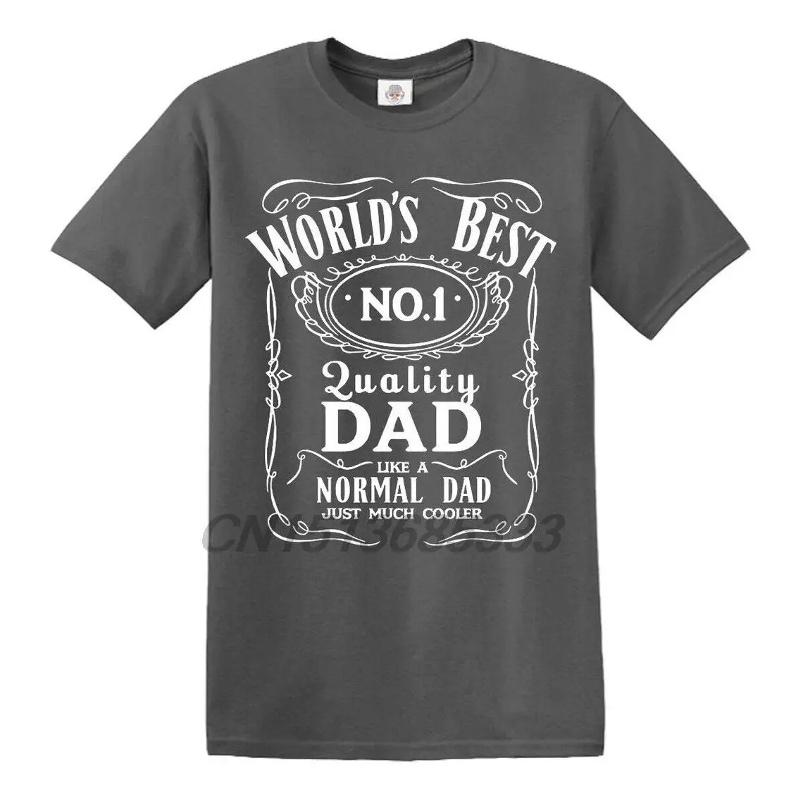 

Worlds Best Dad No1 Men's T-shirts Novelty Father's Day Birthday Gifts T Shirts Man Retro Printed Tee Vintage Plus Size Tops