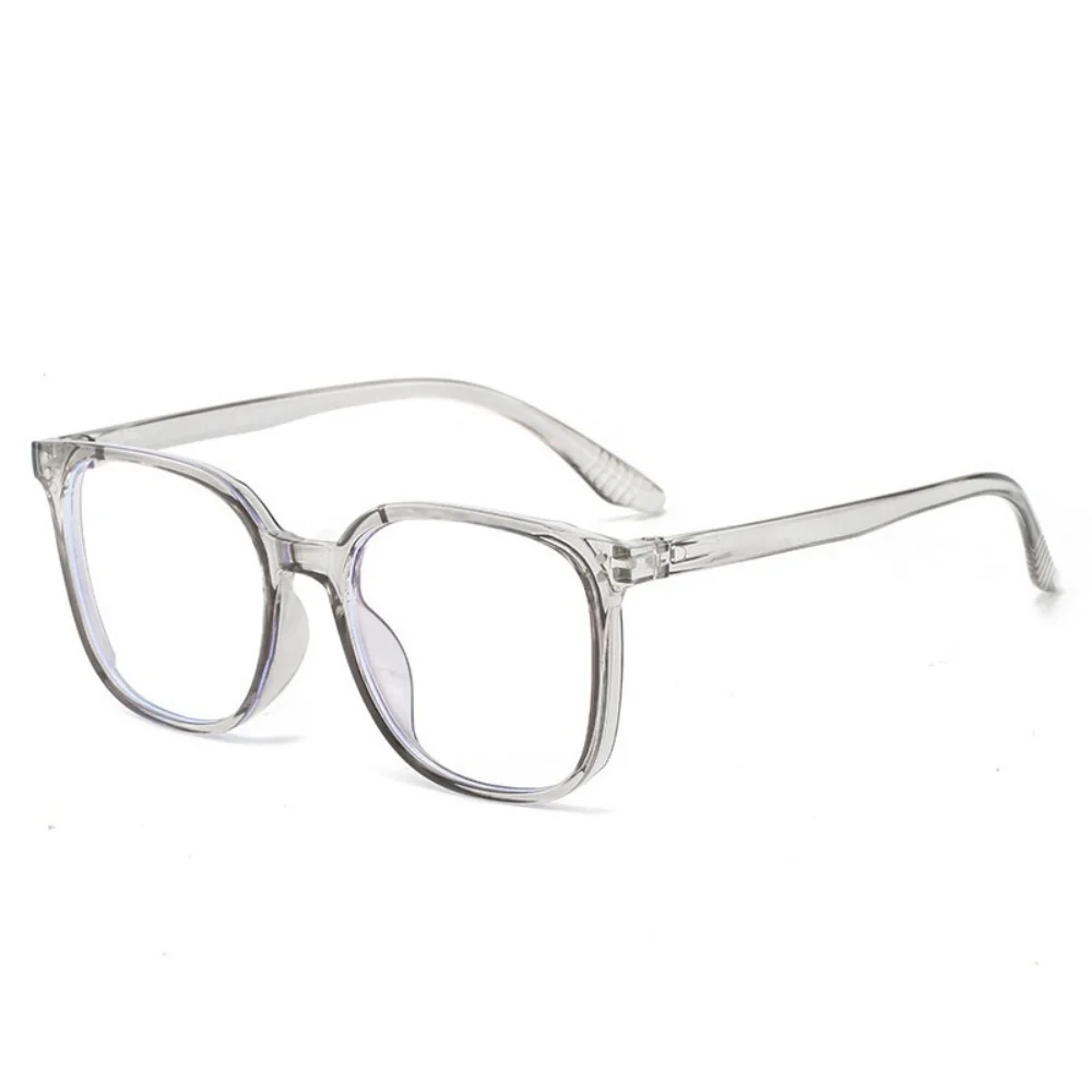 KLASSNUM Anti-Blaulicht-Dekorationsbrille für Damen, transparent, großer quadratischer Rahmen, Computer-Flachlicht-Modebrille 2026 – Detail 17
