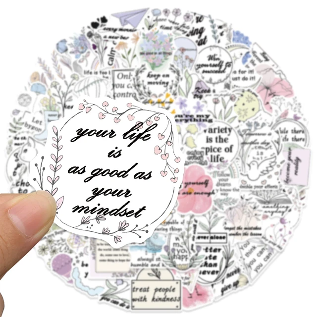 10/50/100pcs Pastel Bible Verse Stickers Faith Inspired Stickers