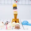 Children Simulation Ice Cream Food Kitchen Toys Ice Cream Stacking Tower Balance Game Pretend to Play Set Educational Toys Gifts 5