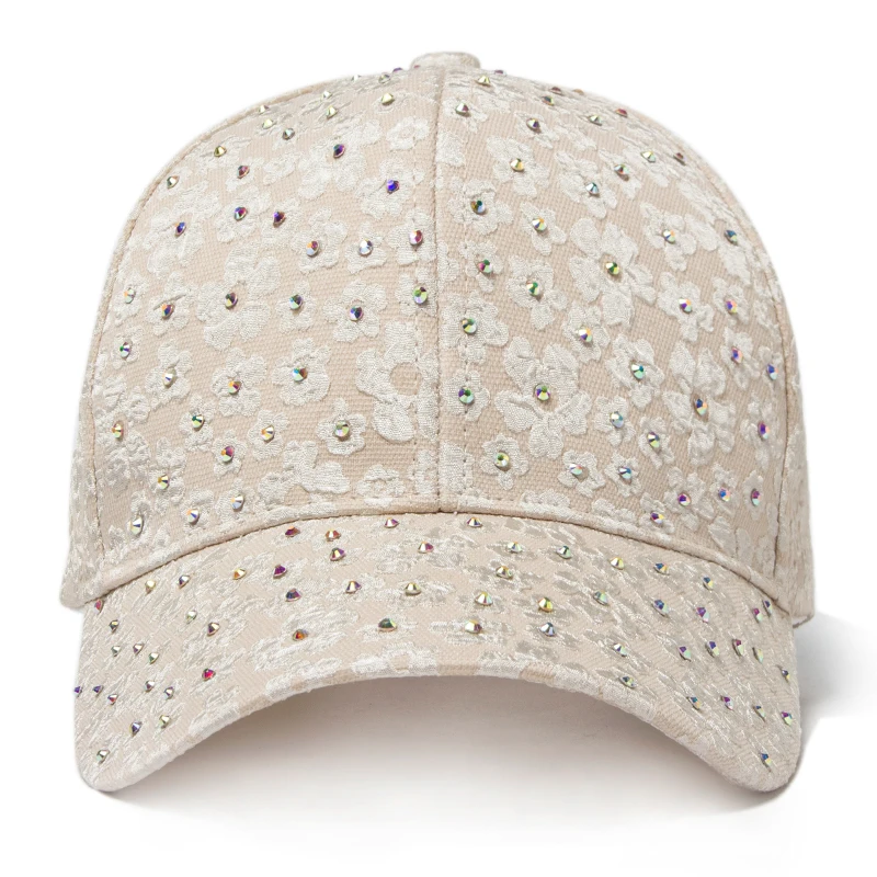 Cappello Da Baseball In Denim Con Perle E Strass – Y2K, Visiera, Protezione UV, Regolabile, Per Donna, 2025