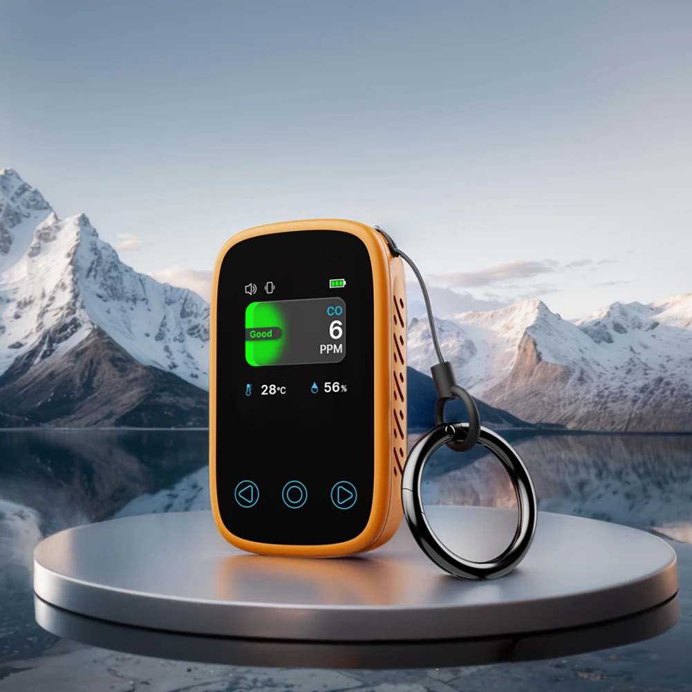 3 in 1 Air Quality Tester NDIR Sensor Portable Mini CO Detector Digital Display CO Temperature Humidity Meter for Outdoor Garage
