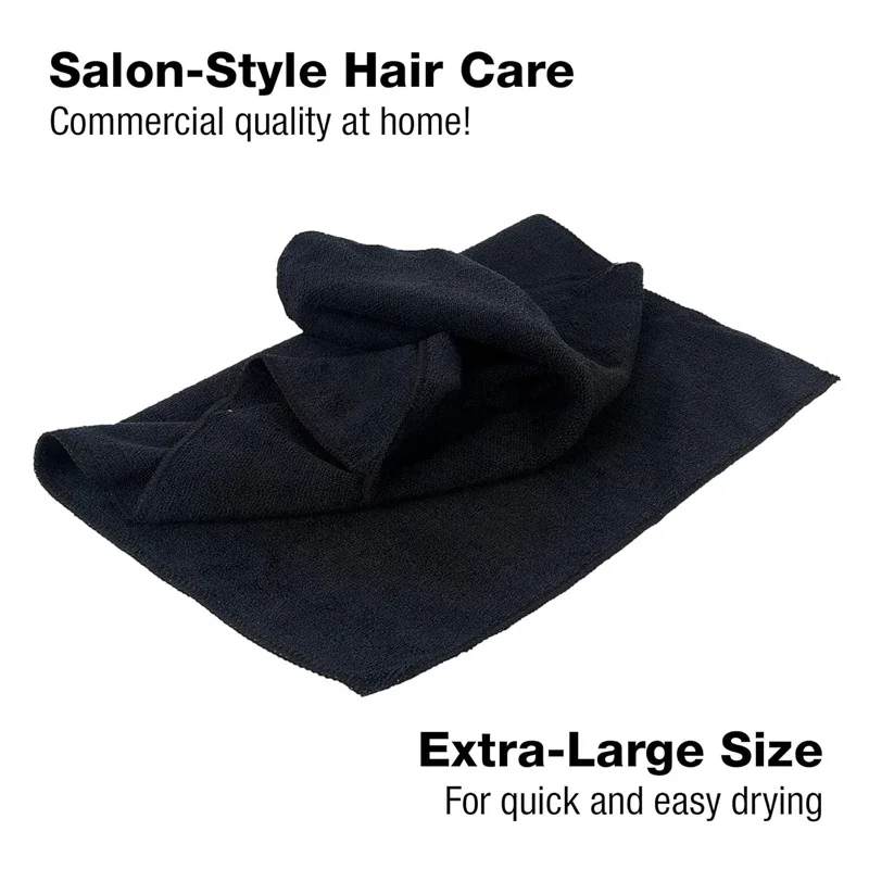 Buy Revolution Haircare - Microfiber Hair Towel Pack - Black and White