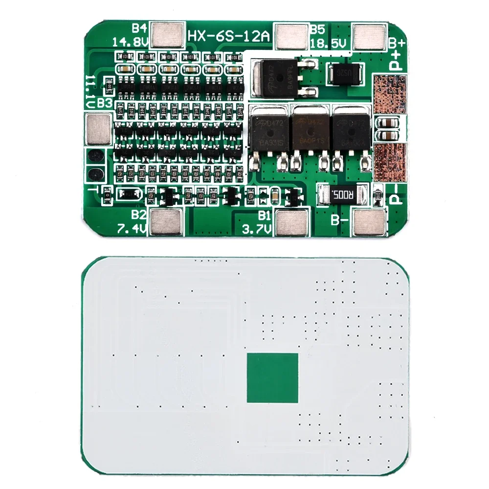 

6S 12A/25A 24V 25.2V PCB BMS Protection Board For 6 Pack 18650 Li-ion Lithium Battery Cell Module New Arrival Balanced