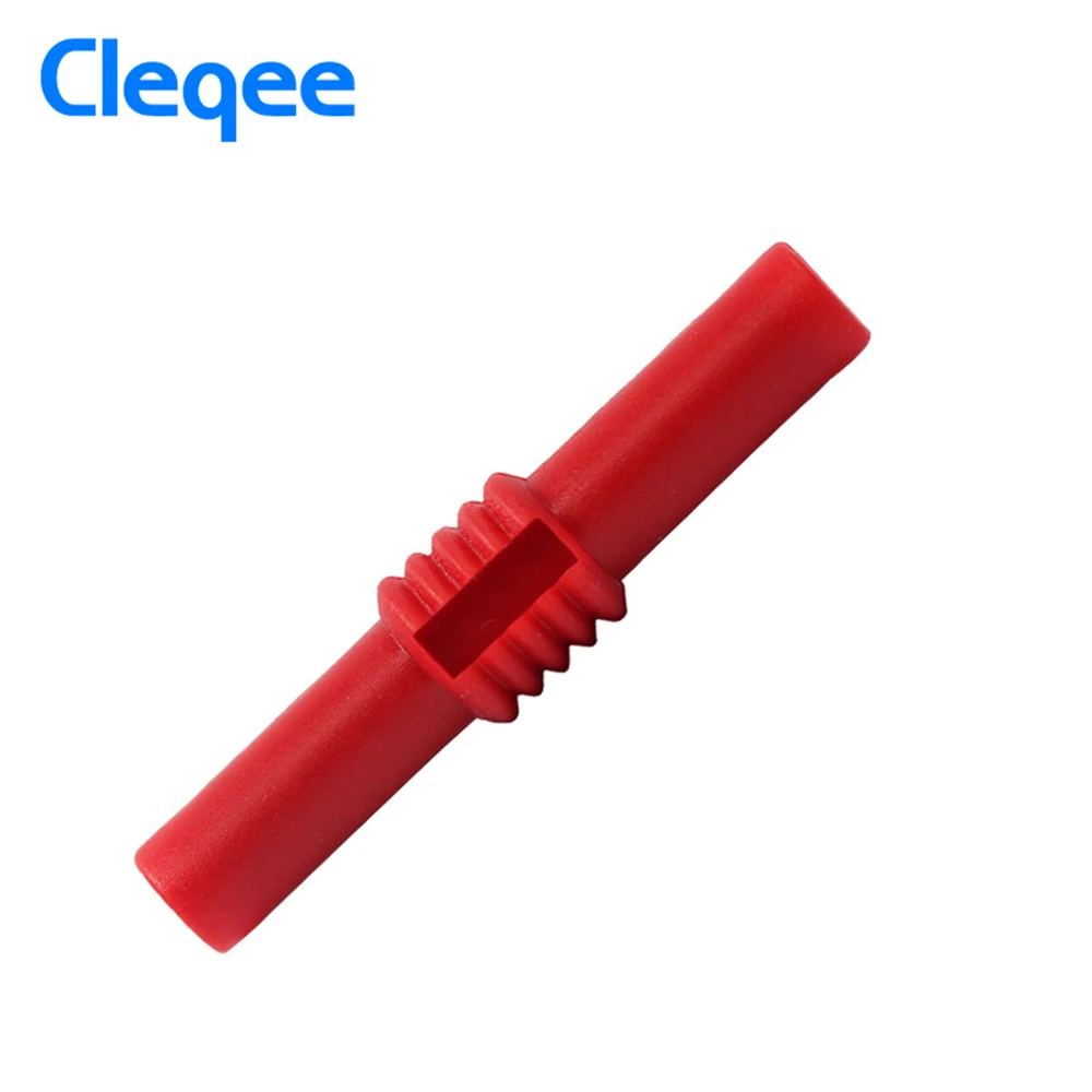 2020 Cleqee P7023 10pcs 4mm 바나나 소켓 암 어댑터 확장 절연 바나나 플러그 커플러