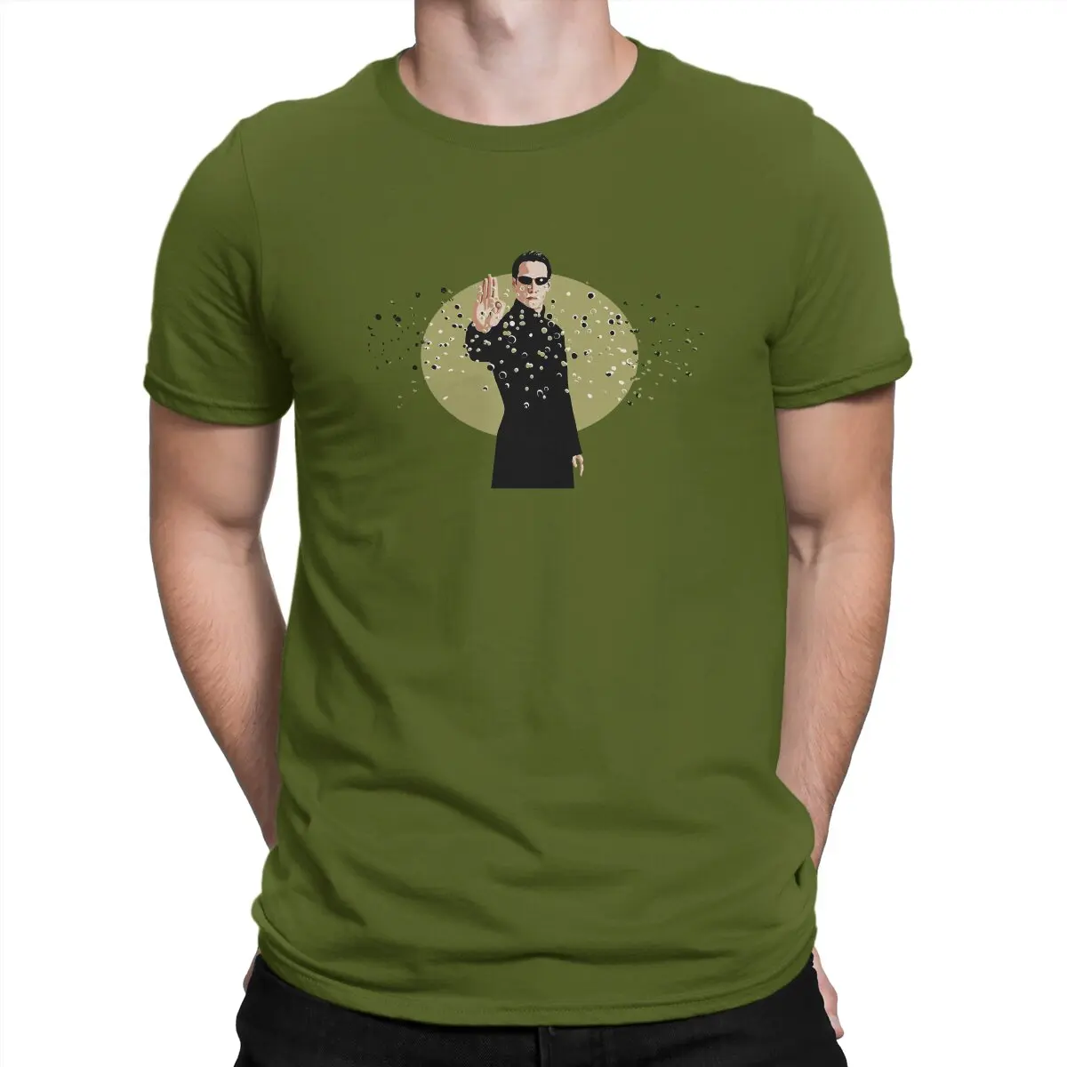 thumbnail image 1 of Camiseta Matrix para hombre, estilo hipster, estilo urbano y original., 1 of 7