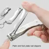 2Pcs/Set Nail Scissors Carbon Steel Hand Foot Shape Fingernail Cutter Nail Trimmer File Clipper Pedicure Scissor Manicure Tools 4