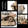 HUINA 1554 1:16 RC Truck Model Remote Controlled Bulldozer D9R 1:18 Alloy Tractor Cars Engineering Cars Trucks Toys Boys Gifts 6