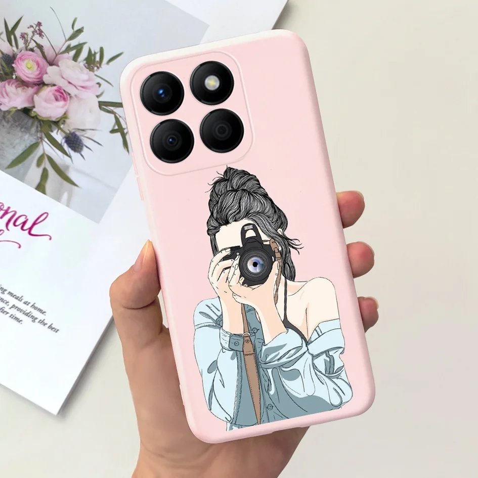 Lovely Heart and Floral Painted Soft Bumper Case