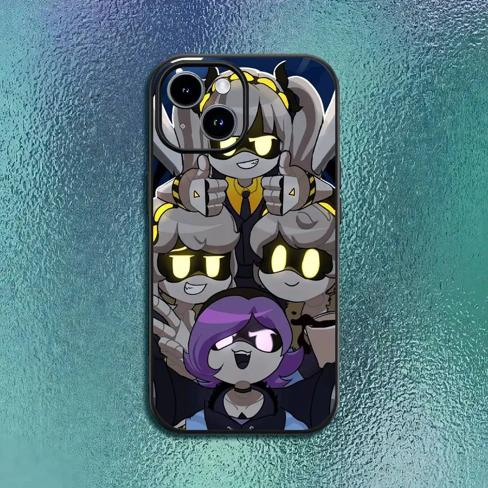 Sleek Black Soft Shell Phone Case With M-Murder Graphic Design