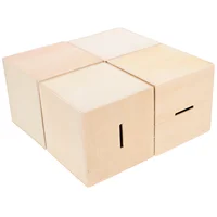 4 Pcs Wooden Piggy Bank Kids Coin Storage Box Money Container Saving Box Change Holder Childrens Piggy Bank Wooden Box For Home 1