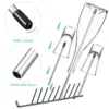 8 Pcs Drainer Wine Glass Rack Dishwasher Holder for Bottles Rod Insert Stainless Steel Support Travel Drying 6