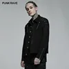 PUNK RAVE Men’s Punk Rugged Slim Fitting Jacket Casual Black Shirts Men Clothing   Four Seasons Spring/Autumn 2